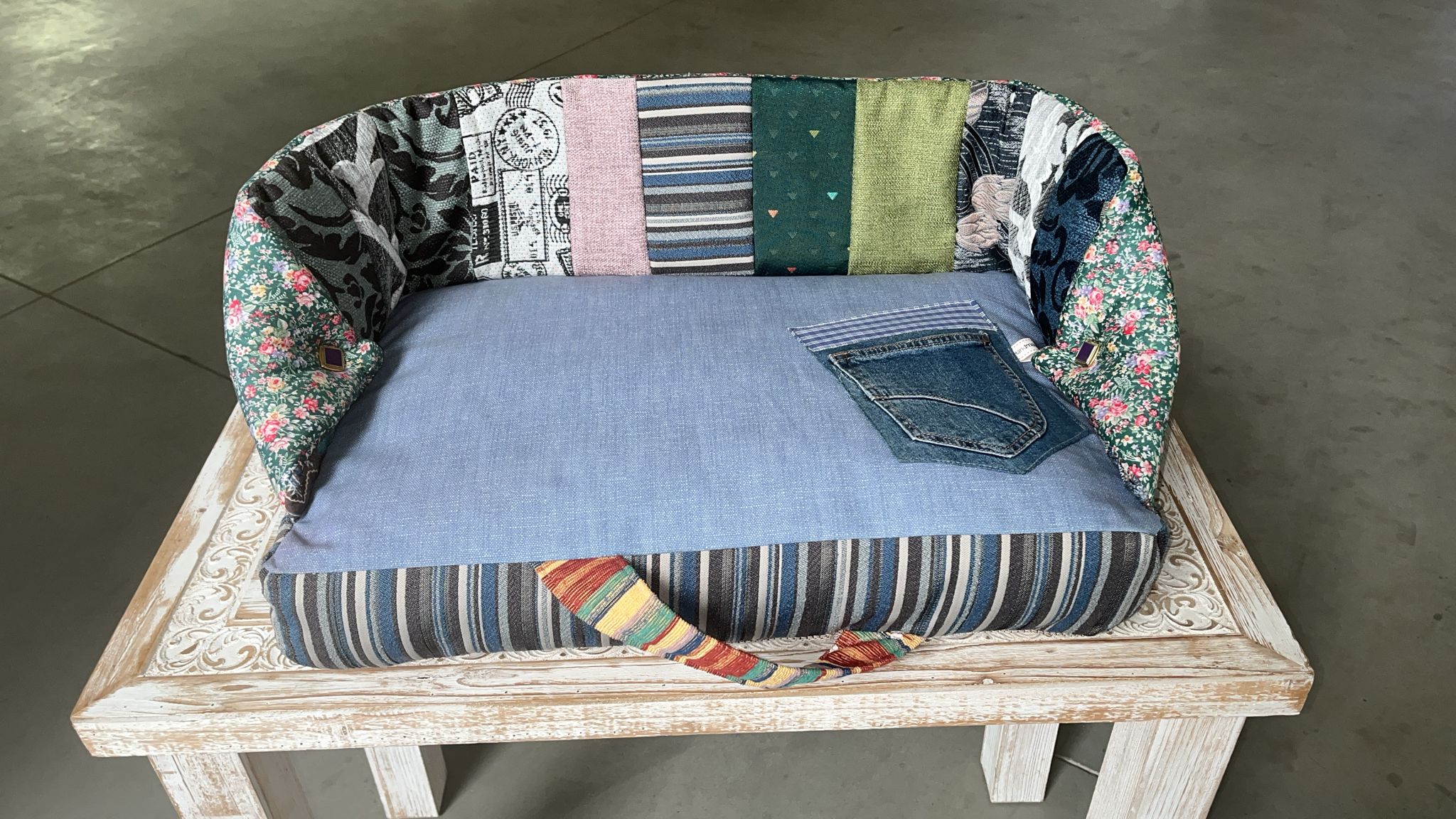 Bett/Sofa  Blue Handgemacht
