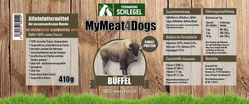 MyMeat4Dogs Büffel