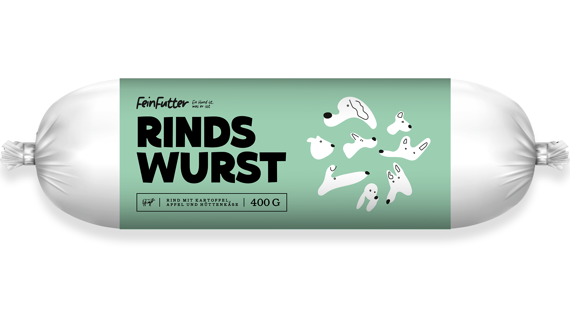 FF Rind mit Kartoffel, Apfel und Hüttenkäse