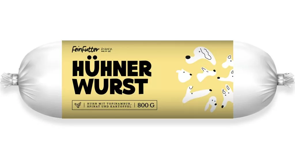 60 Würste zu 400g (24kg) Fleischwurstsotiment großer Hund