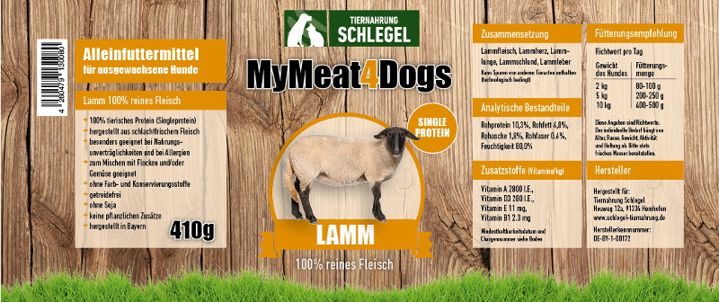MyMeat4Dogs Lamm