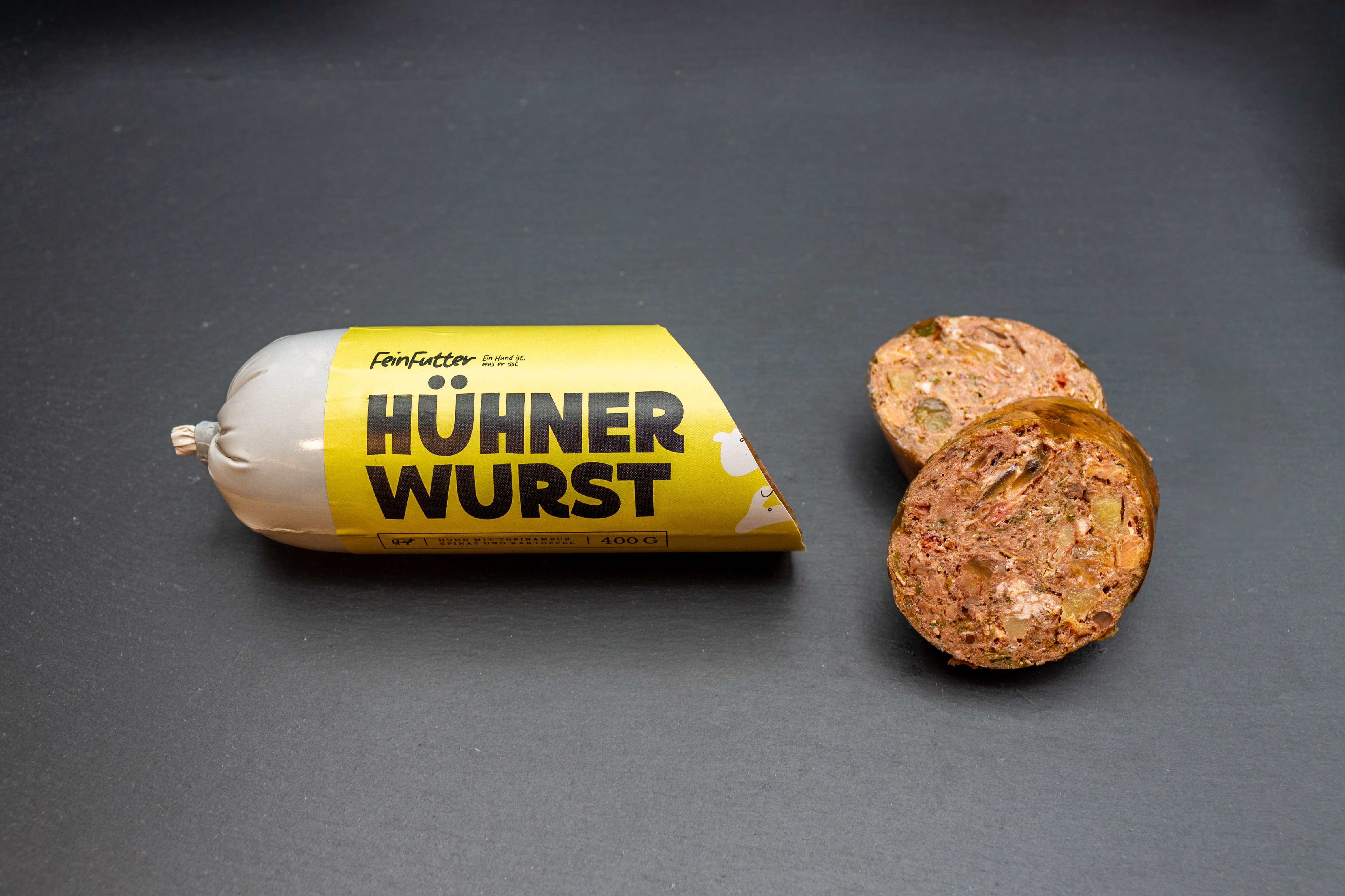 FF Huhn mit Topinambur, Spinat und Kartoffel