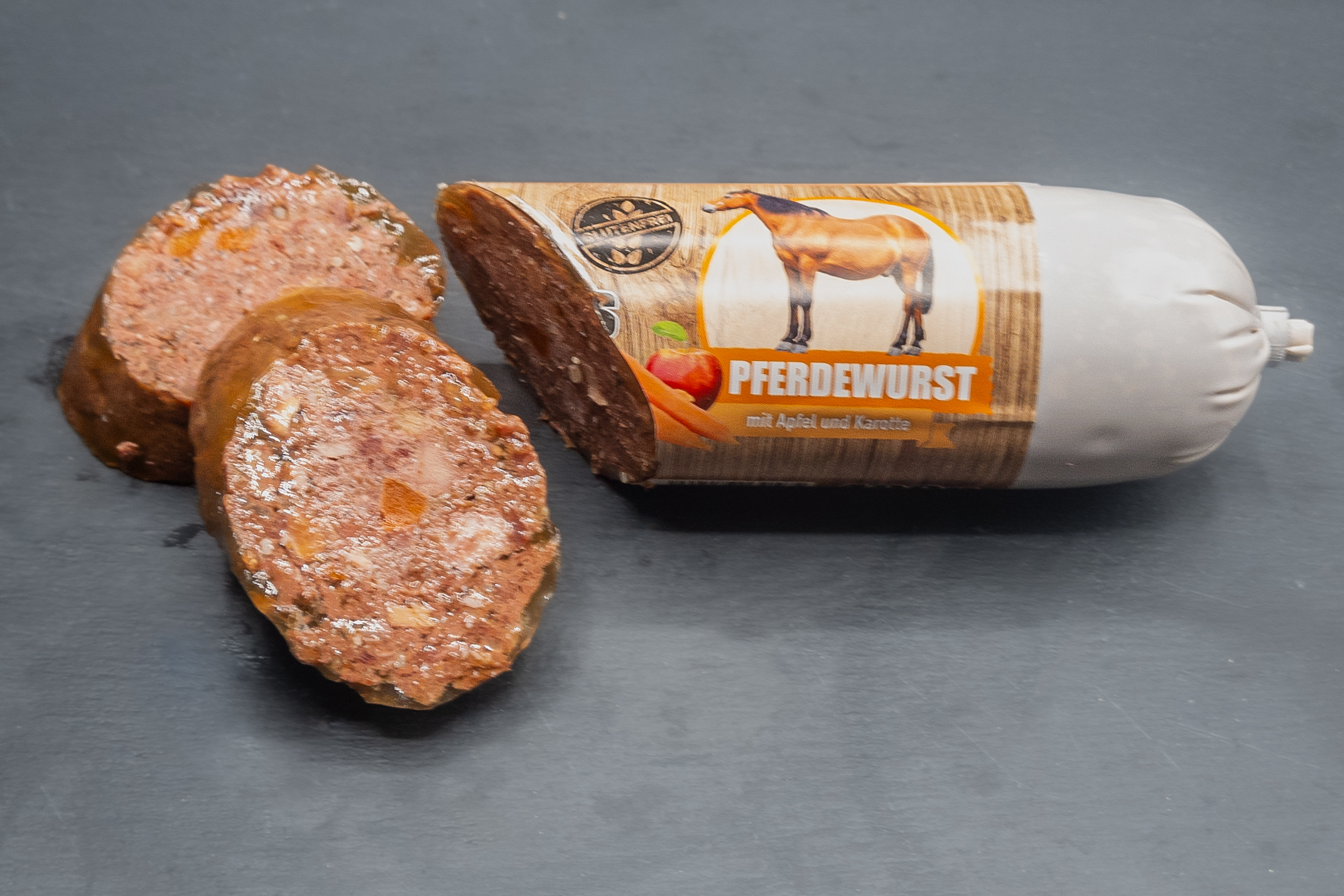 400g Pferd mit Apfel und Karotte